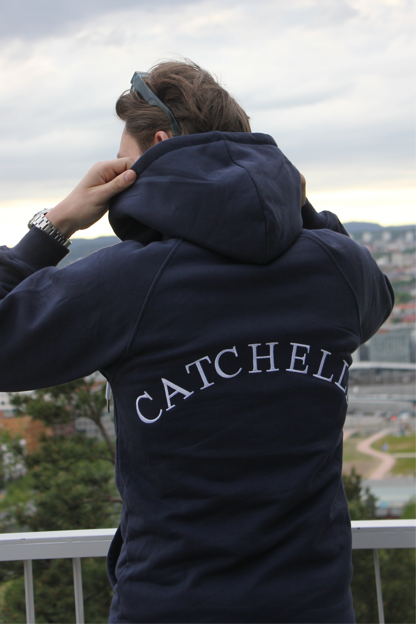 M. Milano zip hoodie- Navy